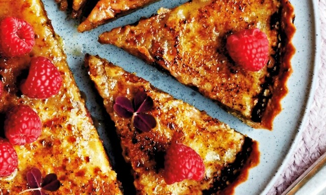 image: Crème brûléeterte med lakris!